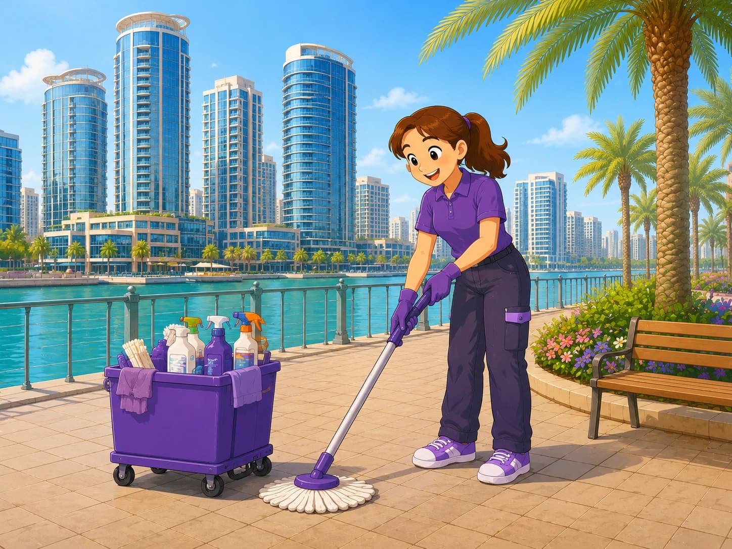 Cleaning services in Between Two Bridges, Abu Dhabi