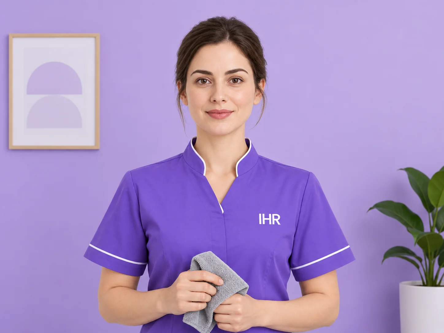 An IHR Dream Cleaning cleaner in uniform